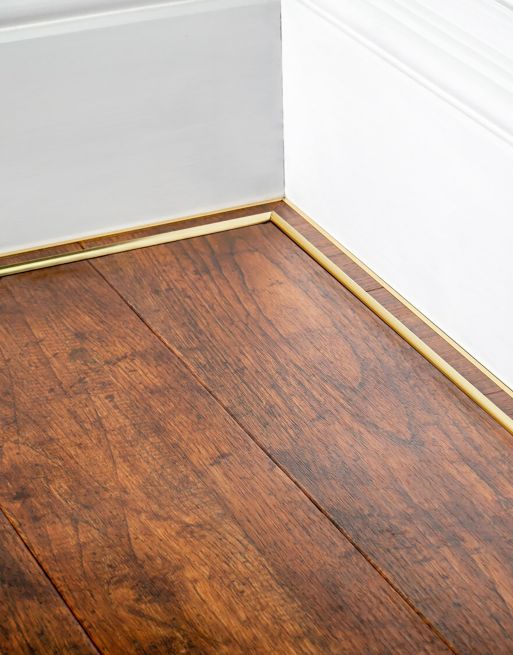 Elite LVT Tramline End - Brass