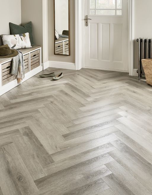 Artisan Herringbone - Whitewashed Cottage Oak