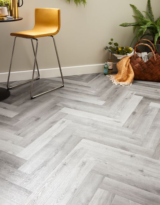 Artisan Herringbone - Shoreline Grey Oak