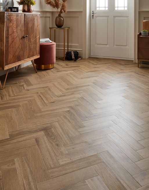 Elegance Herringbone - Butterscotch Oak