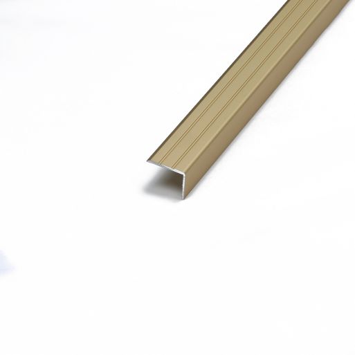 20mm Stair Nosing - Stickdown - Gold Satin