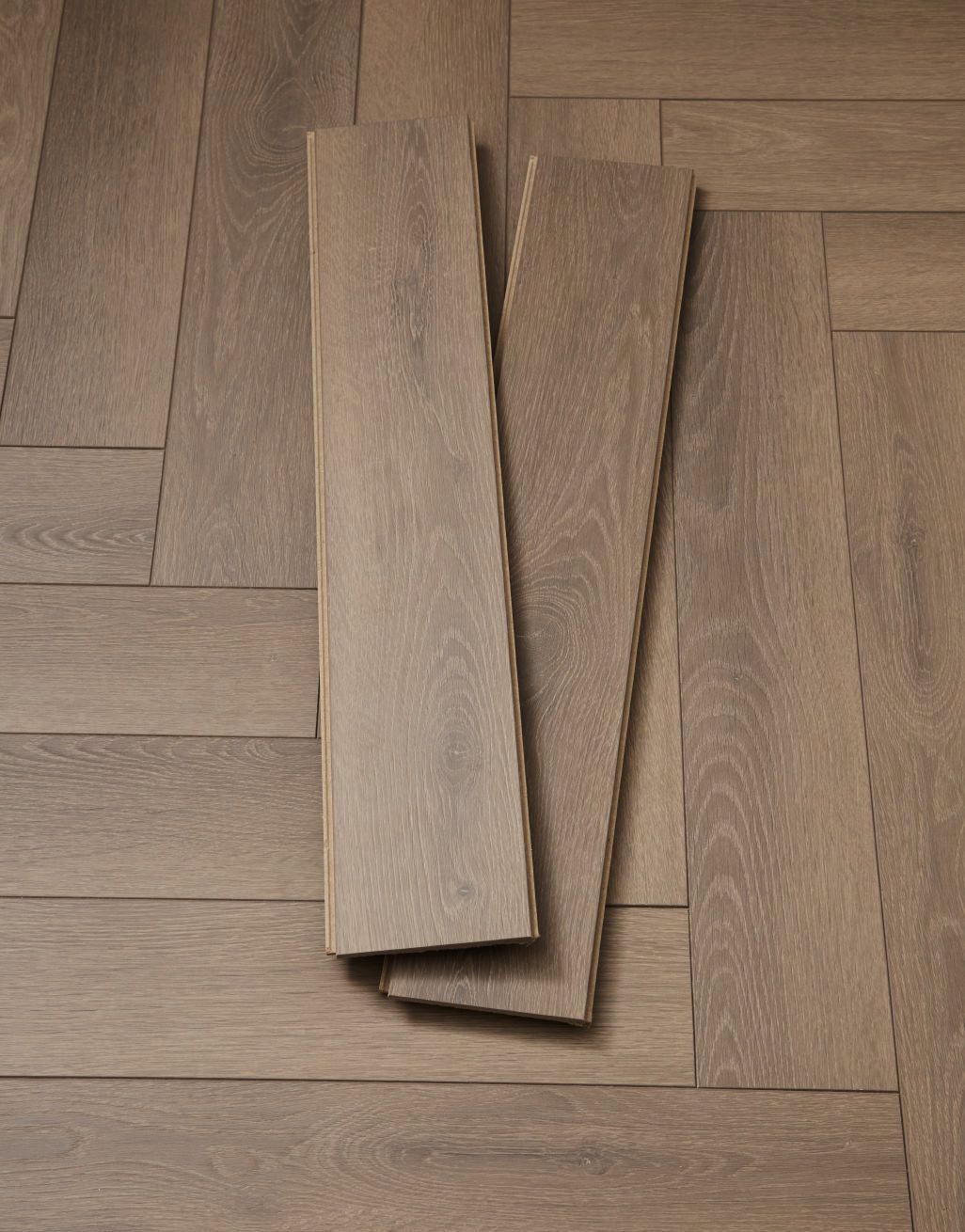 Luxe Herringbone - Spiced Honey Oak Laminate Flooring 3