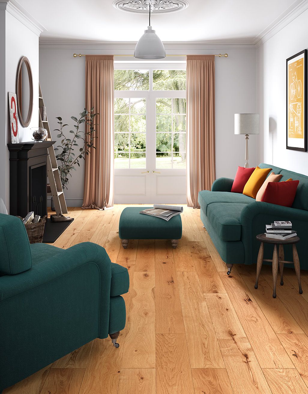 Manhattan Natural Oak Brushed & Oiled Engineered Wood Flooring 4