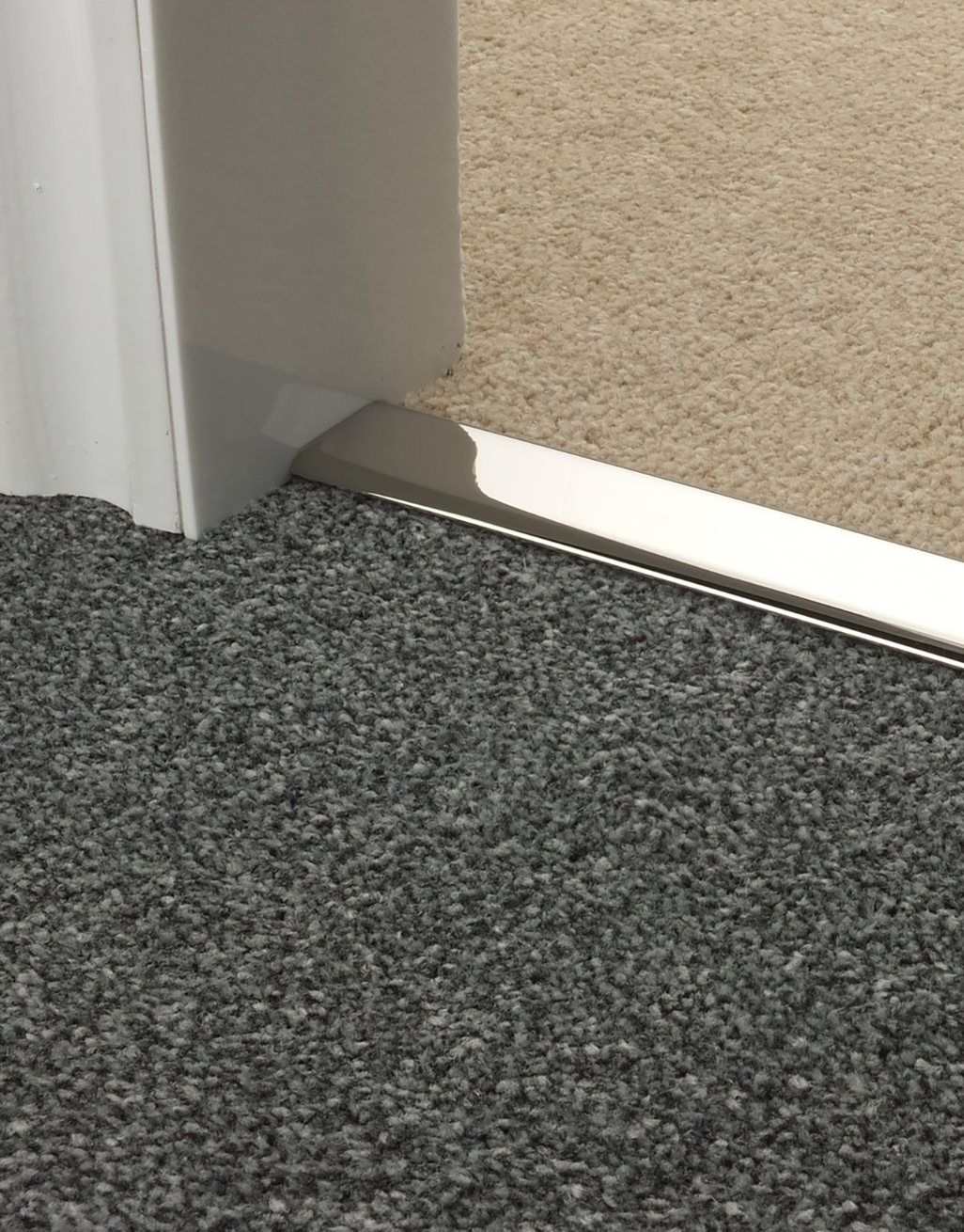 Chrome Elite Carpet to Carpet Transition Profile 1