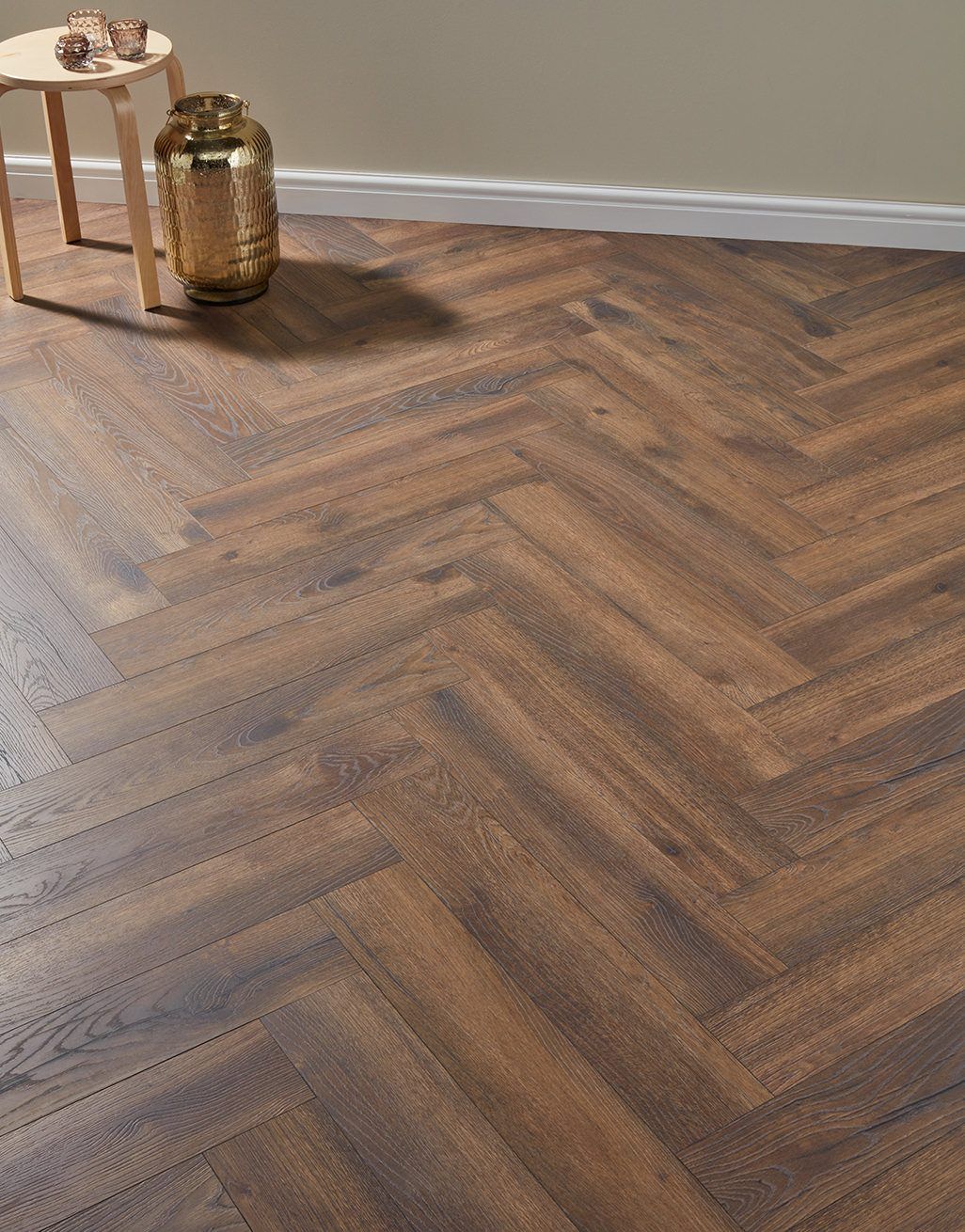 Herringbone - Espresso Oak Laminate Flooring 1