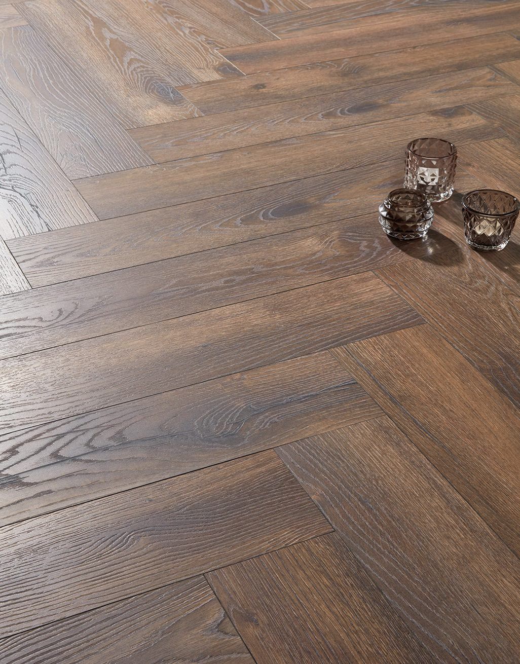 Herringbone - Espresso Oak Laminate Flooring 2