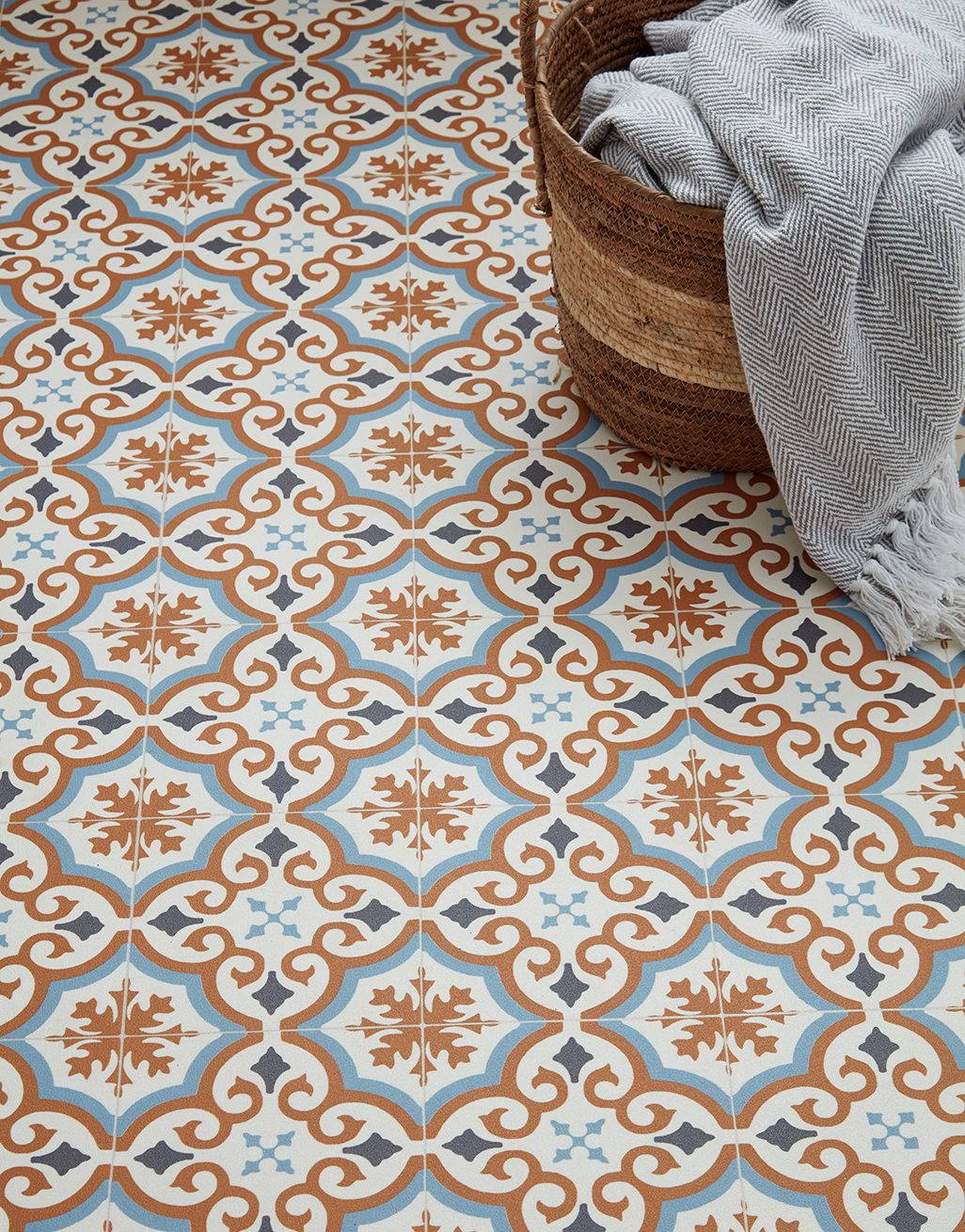 Patterned Tiles - Terracotta Mosaic [2.00m x 4m] 1