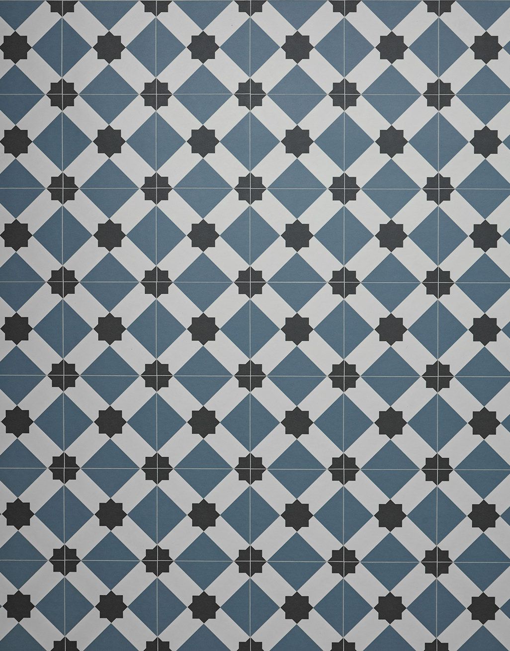 Patterned Tiles - Azure Diamond 3