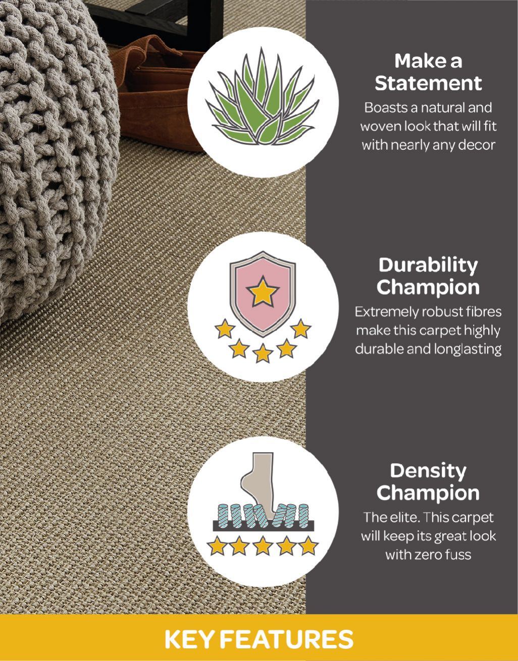 Sisal Boucle - Toasted Almond 4