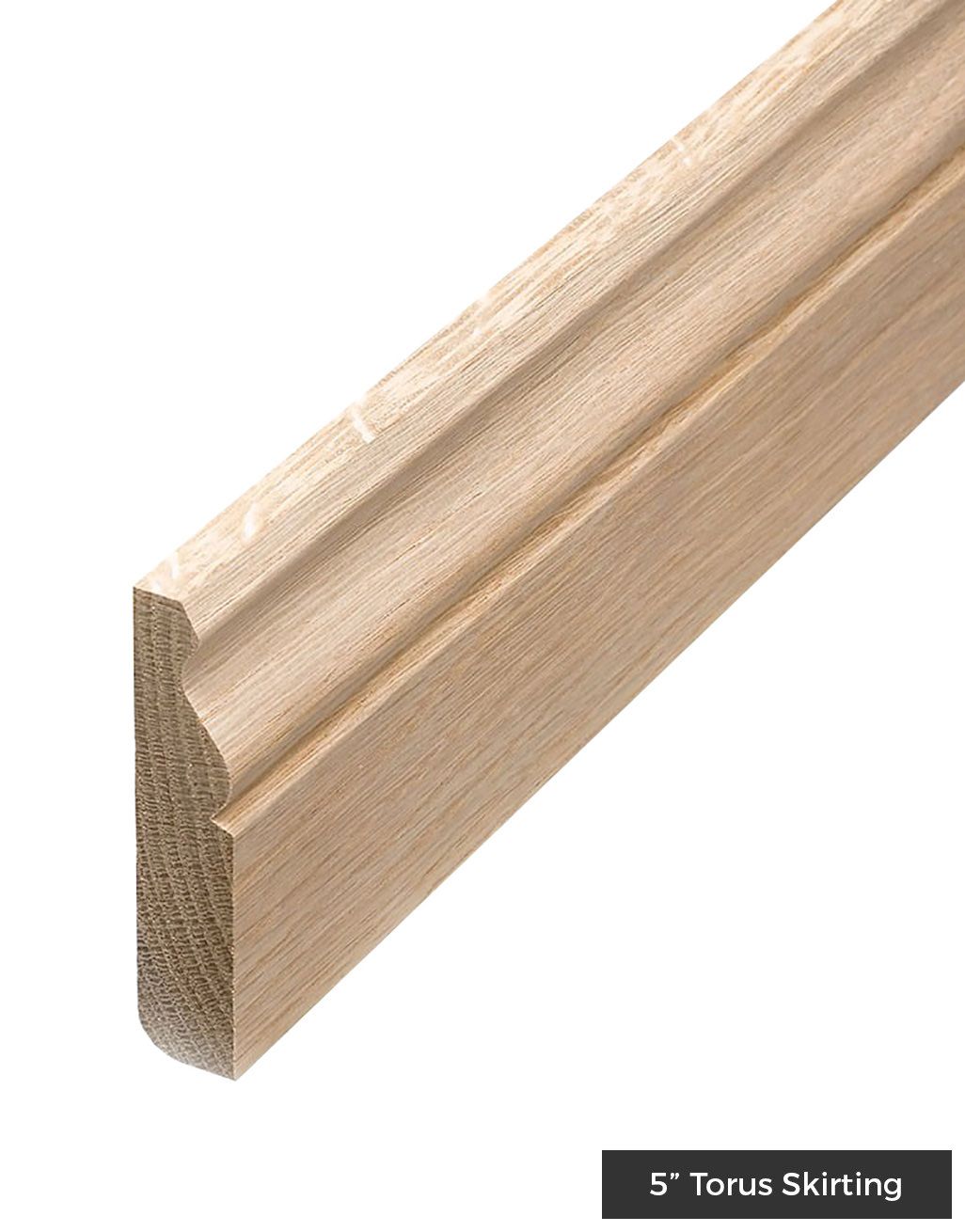 WS1 Unfinished Solid Oak Skirting 2