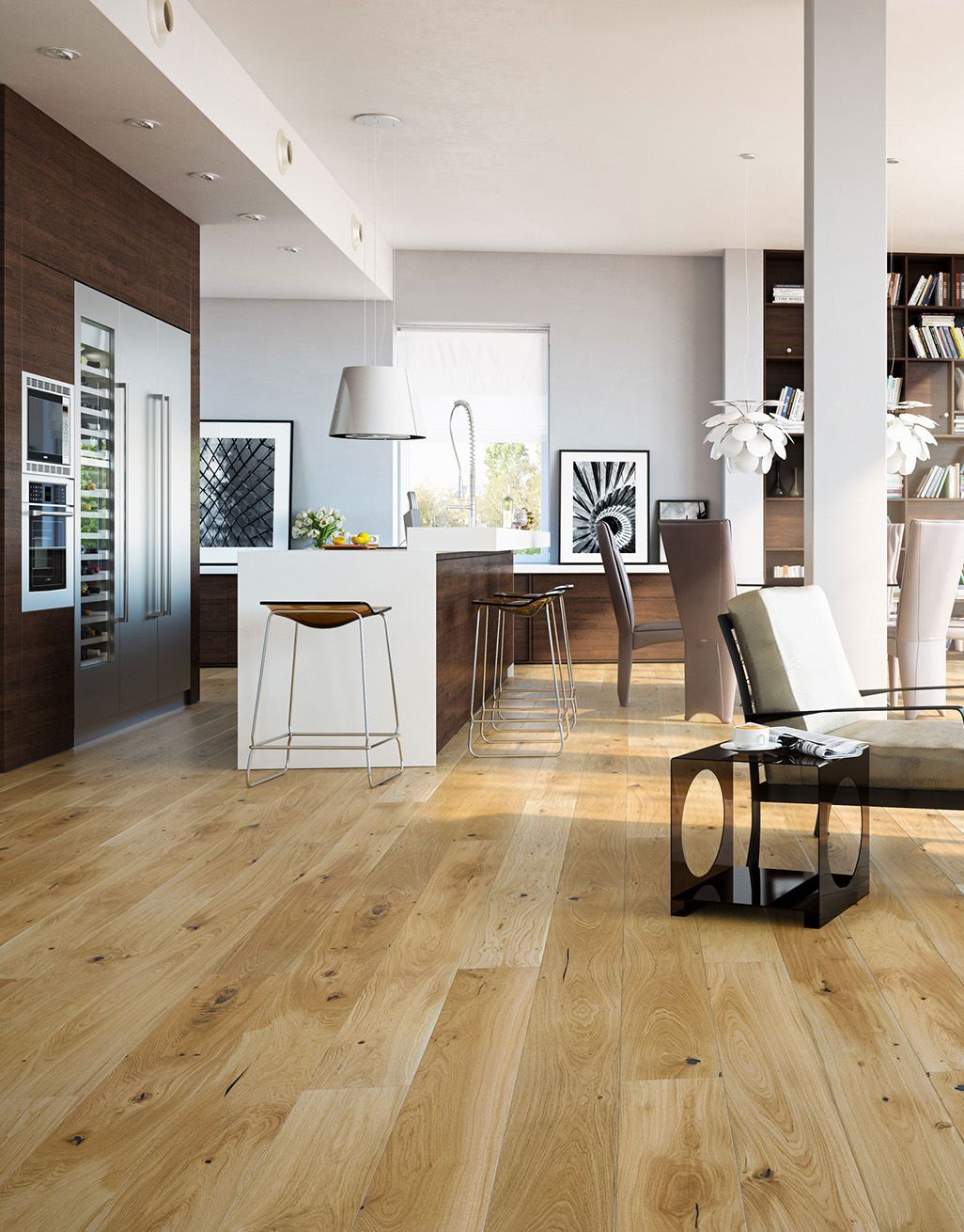 Carpenters Choice Natural 14mm x 155mm Lacquered Engineered Wood Flooring 4