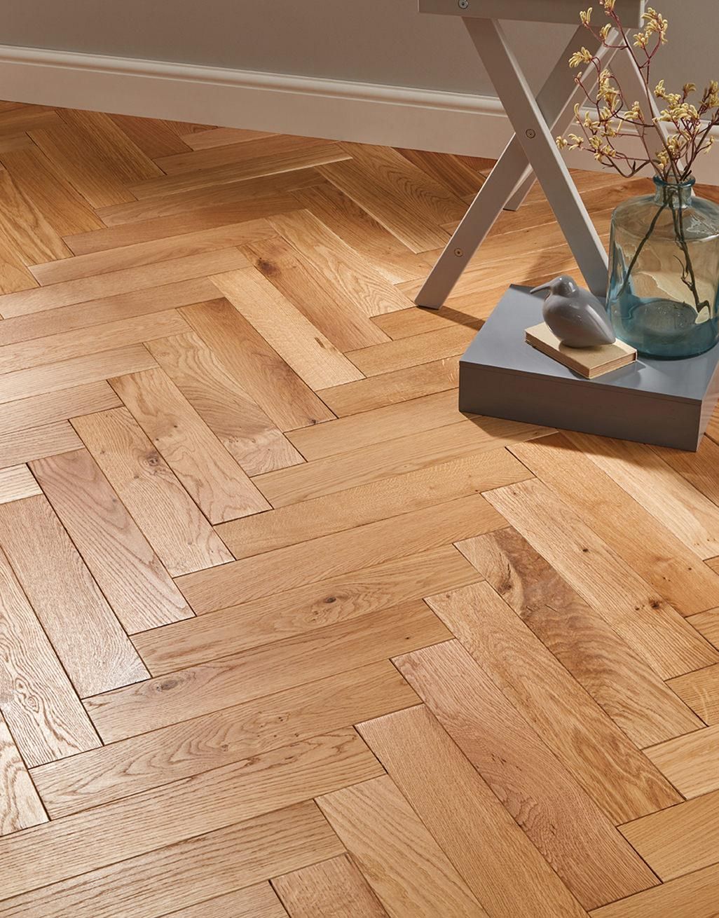 Park Avenue Herringbone Natural Oak Solid Wood Flooring 1