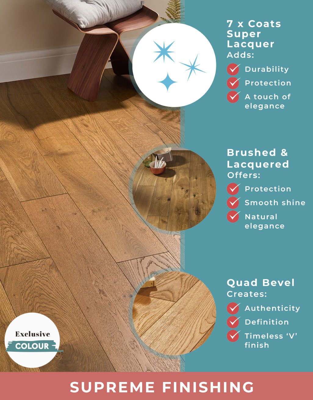 Manhattan Golden Smoked Oak Engineered Wood Flooring 6