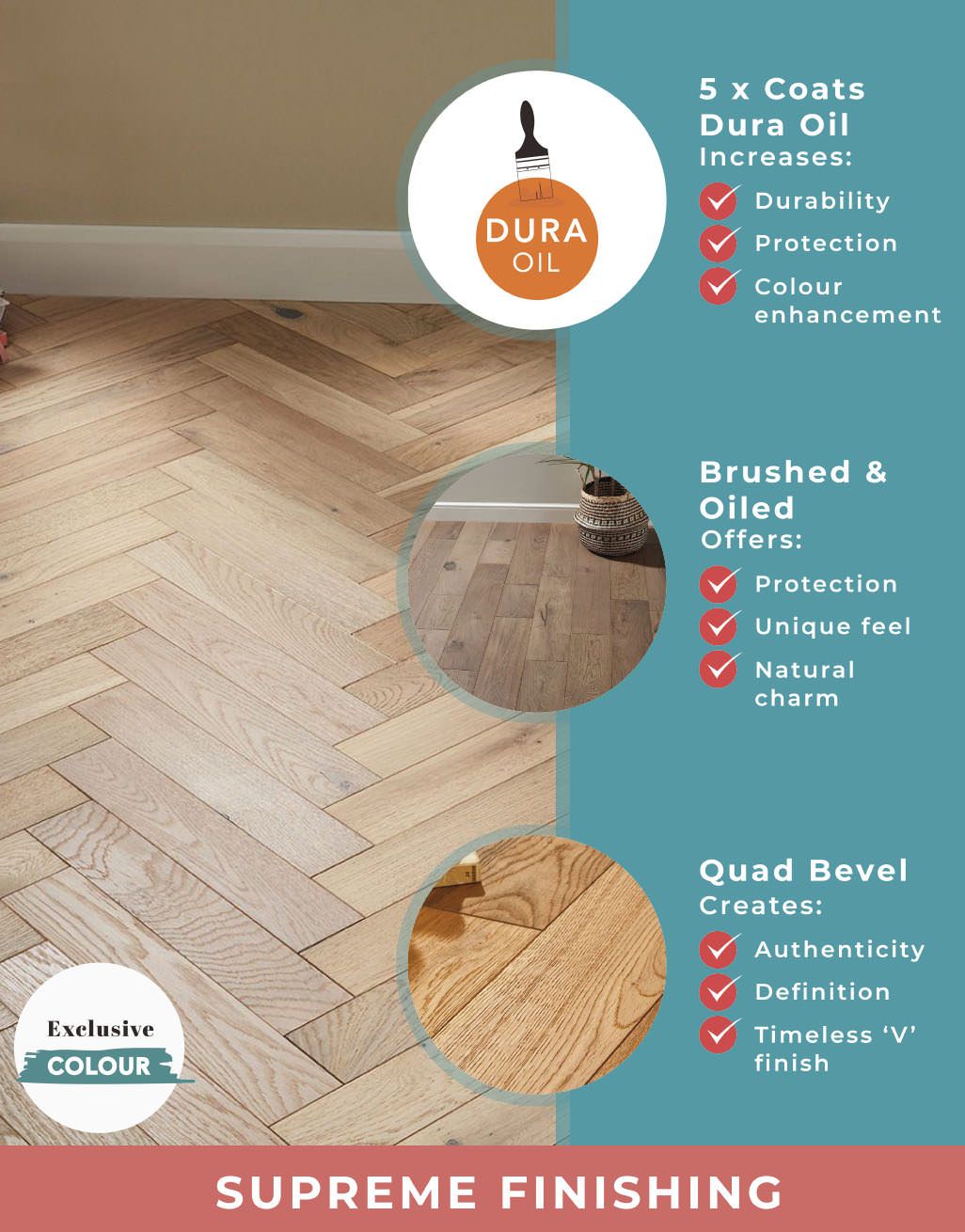 Oxford Herringbone Bavarian Oak Engineered Wood Flooring 5