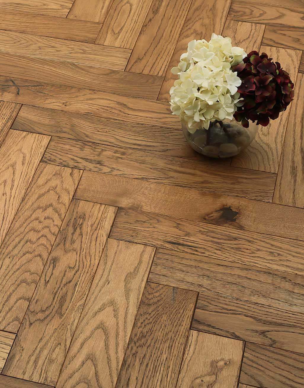 Park Avenue Herringbone Georgian Oak Solid Wood Flooring 5