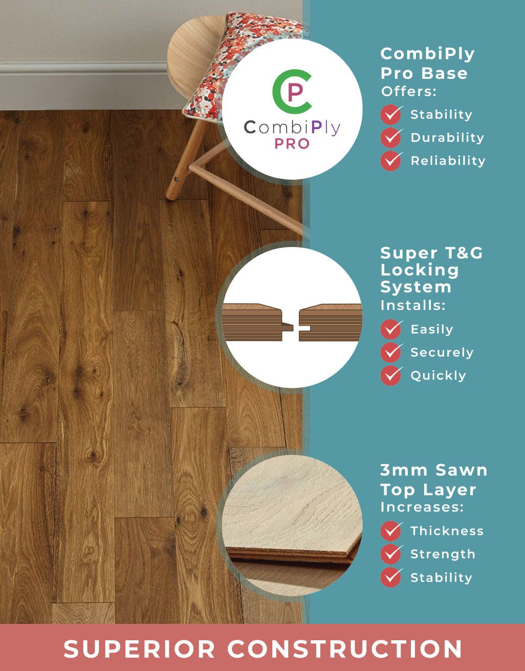 Studio Cottage Oak Brushed & Oiled Engineered Wood Flooring 6