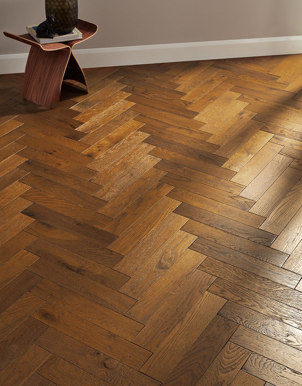 Oxford Herringbone Honeycomb Oak Brushed & Oiled Engineered Wood Flooring 1