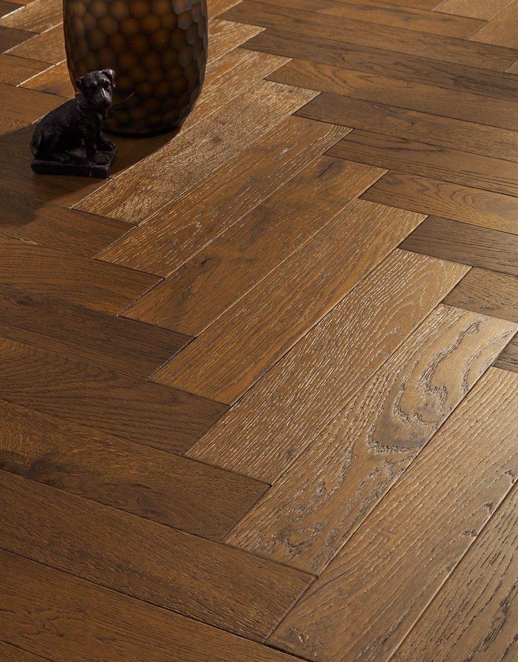 Oxford Herringbone Honeycomb Oak Brushed & Oiled Engineered Wood Flooring 2