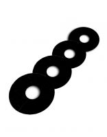 FC38 - Black Radiator Rings - 4 Pack