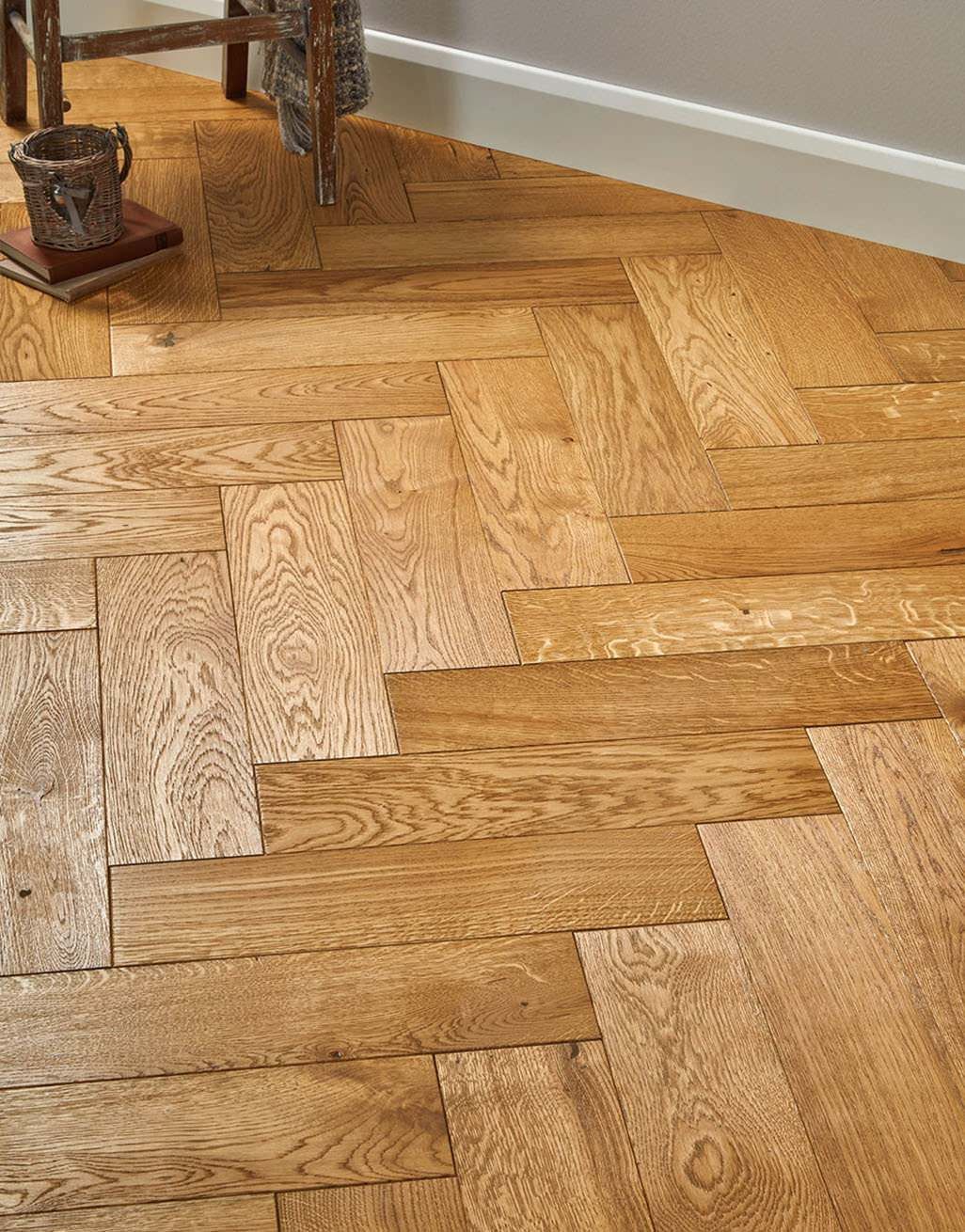 Luxury Parquet Golden Oiled Oak Solid Wood Flooring | Flooring Superstore