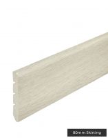 Light Grey Water Resistant Skirting 80mm